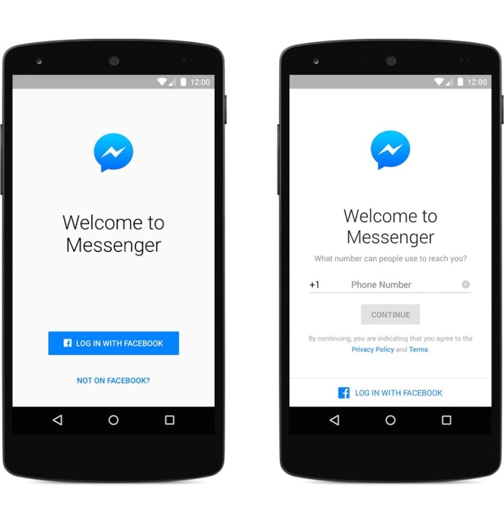 Facebook Messenger i bez naloga na Facebooku