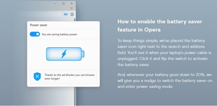 Opera battery saver 2