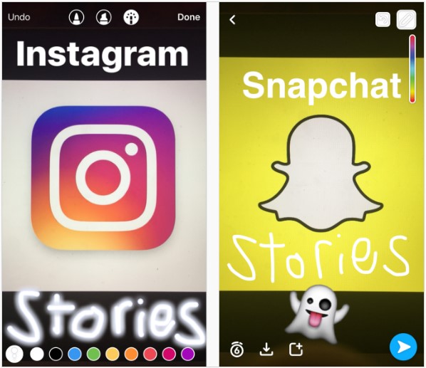 Snapchat Instagram stories